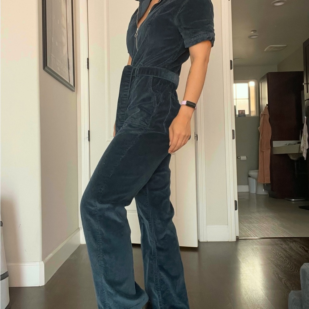 Denim Forum the Jerry zip front jumpsuit